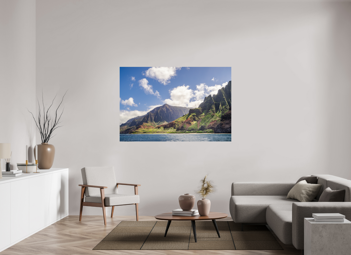 66 x 44″, Metallic Photo Print on Fuji Crystal Pearl The Napali Coast