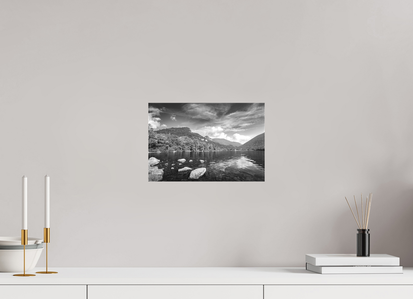 12 x 8″, Matte Canvas Print Overlooking Echo Lake