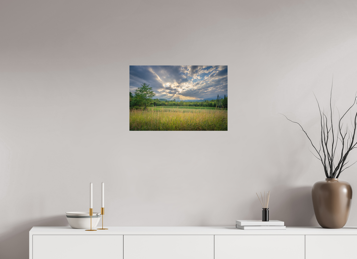 24 x 16″, Basic Matte Photo Print on Fuji Crystal DP II Paper Mountain Sun Rays