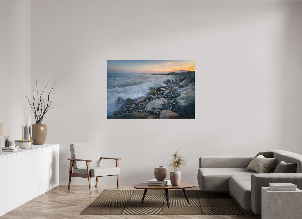 60 x 40″, Basic Matte Photo Print on Fuji Crystal DP II Paper Waves Crashing at Camp Cronin