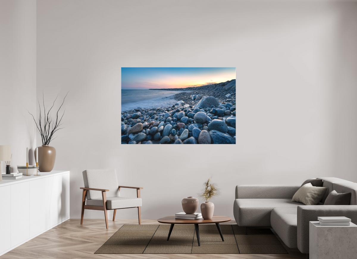 66 x 44″, Matte Canvas Print A Sea of Pebbles at Camp Cronin