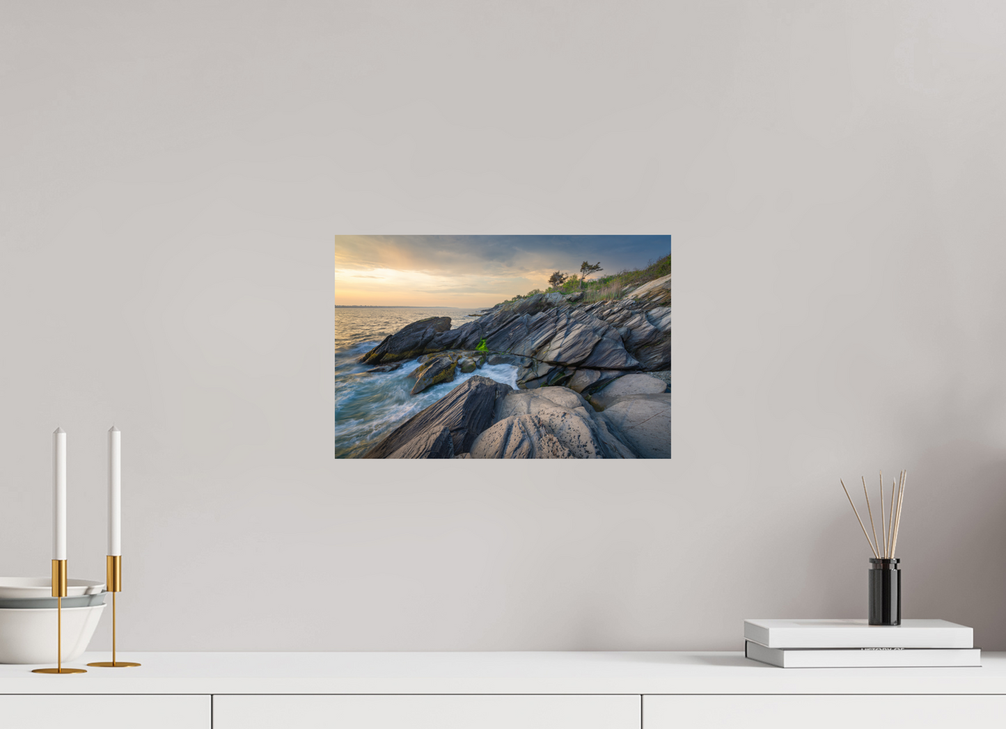15 x 10″, Basic Photo Print on Fuji Crystal DP II Paper Sunset Glow at Beavertail