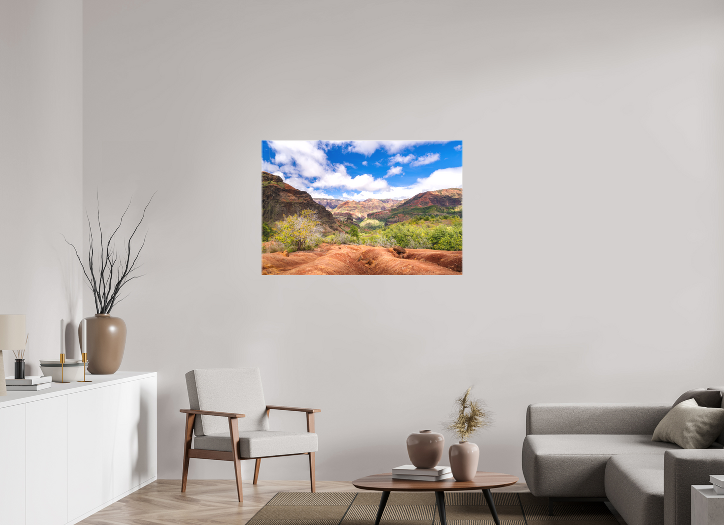 45 x 30″, Matte Canvas Print Along the Kukui Trail