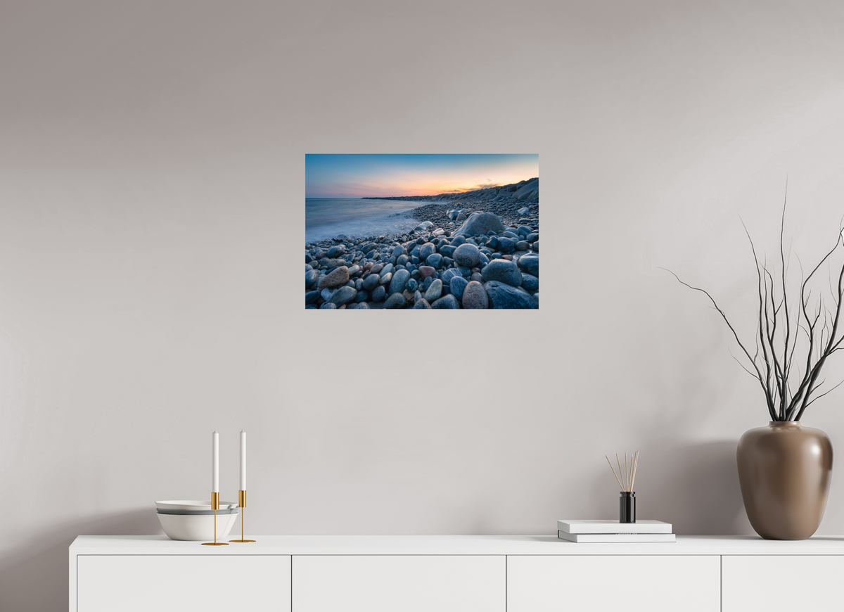 24 x 16″, Premium ChromaLuxe HD Aluminum Metal Print A Sea of Pebbles at Camp Cronin