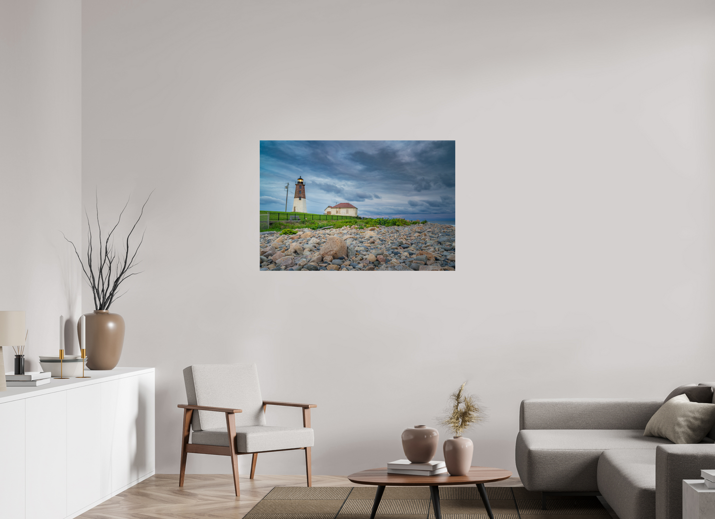 45 x 30″, Photo Print on Fujiflex High Gloss The Point Judith Lighthouse