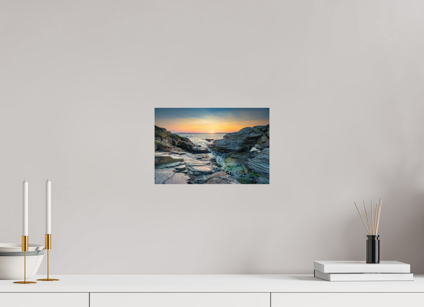 12 x 8″, ChromaLuxe HD Metal Print Sun on the Horizon