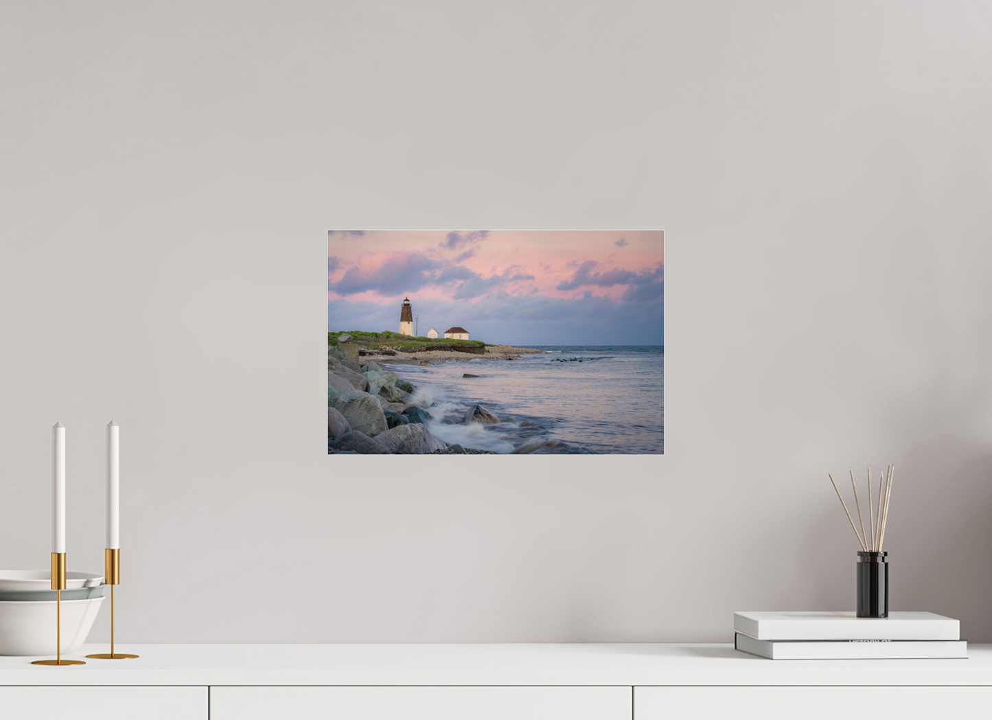 15 x 10″, Premium Photo Print under Acrylic Glass Quiet Sunset at Camp Cronin