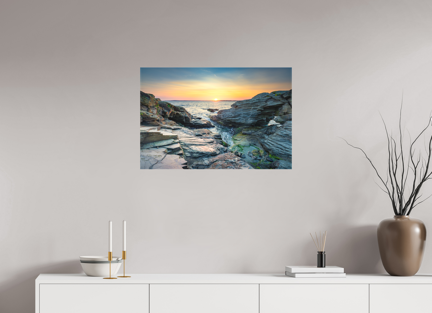 30 x 20″, Matte Canvas Print Sun on the Horizon