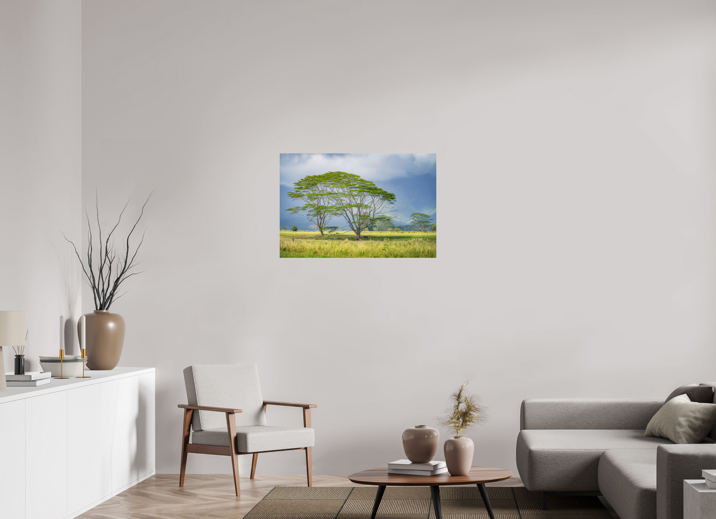 36 x 24″, Matte Photo Print on Fuji Crystal DP II Savanna Trees of Kauai