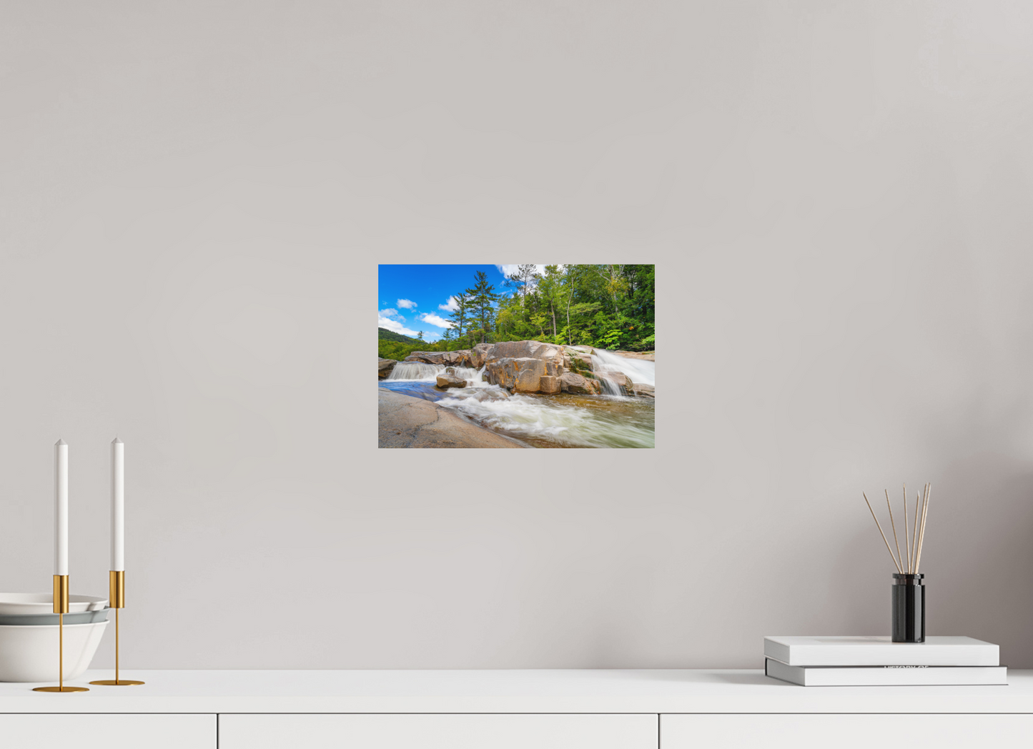 12 x 8″, Matte Photo Print on Fuji Crystal DP II Kancamagus Waterfall