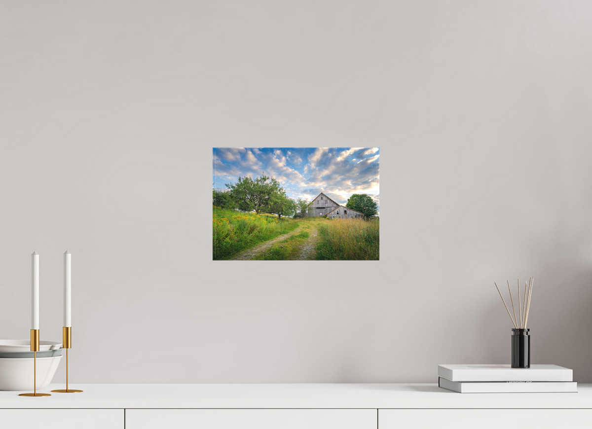 12 x 8″, Matte Canvas Print Countryside Barn