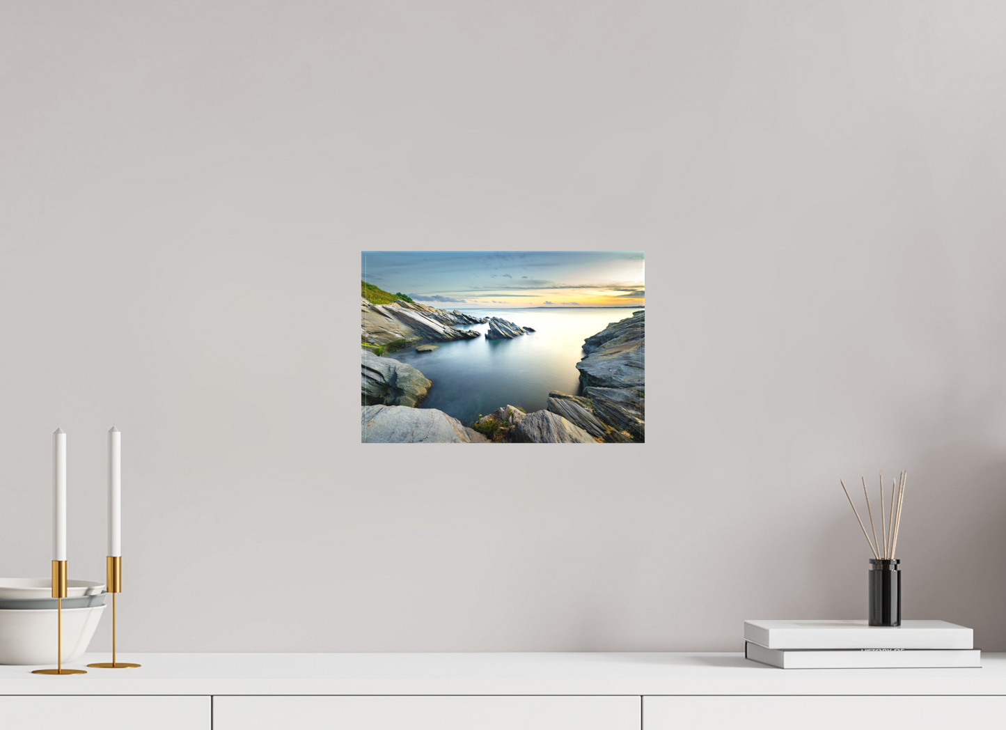 12 x 8″, Matte Canvas Print Sunset and Solitude