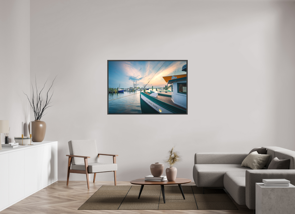 54 x 36″, Matte Canvas Print with Black Wood Floater Frame Virginia Marisse