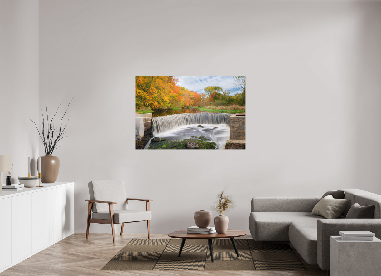 60 x 40″, Matte Photo Print on Fuji Crystal DP II Autumn at Horseshoe Falls