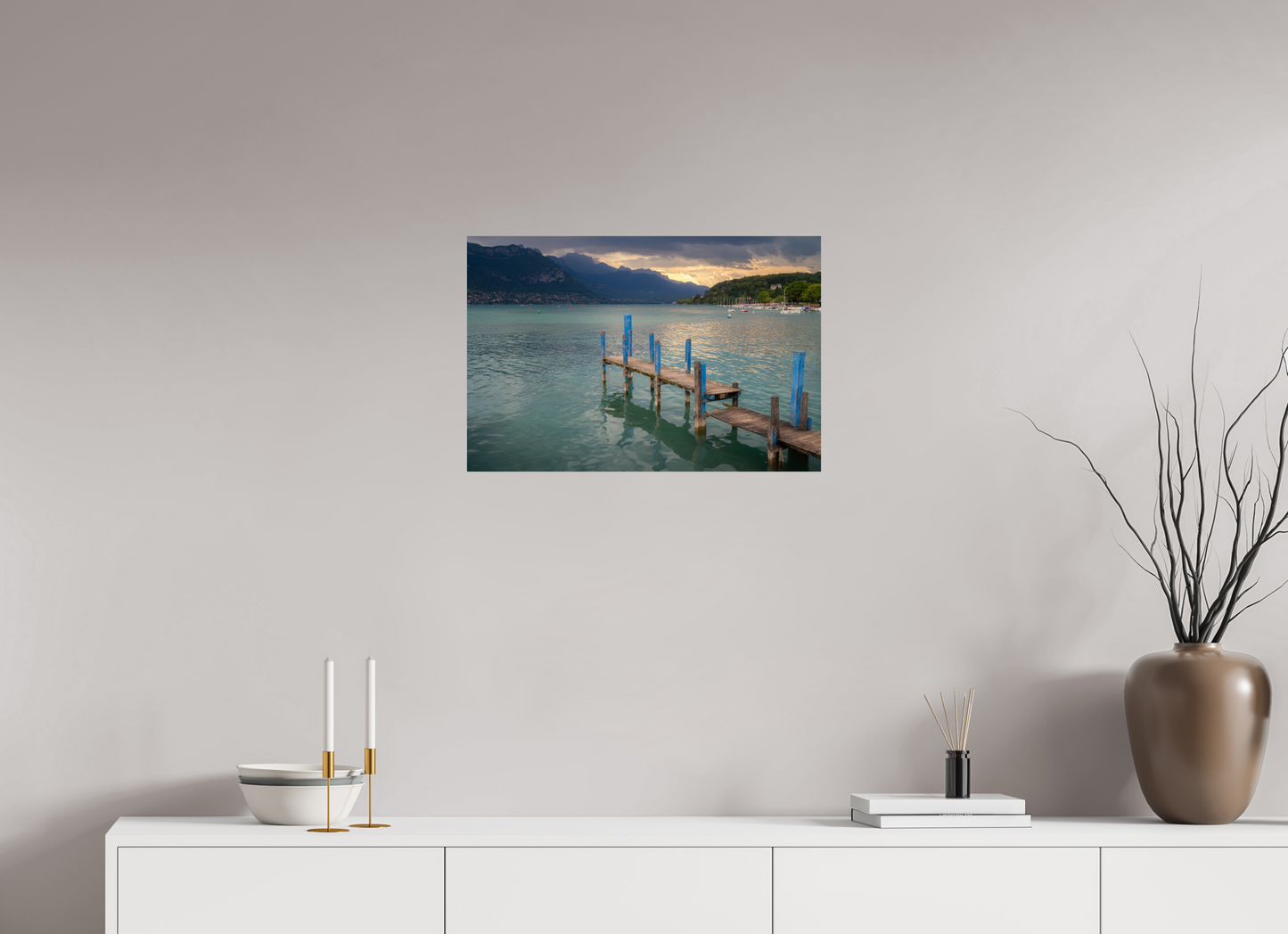 24 x 16″, Photo Print on Fuji Crystal DP II Thunderstorm over Lake Annecy