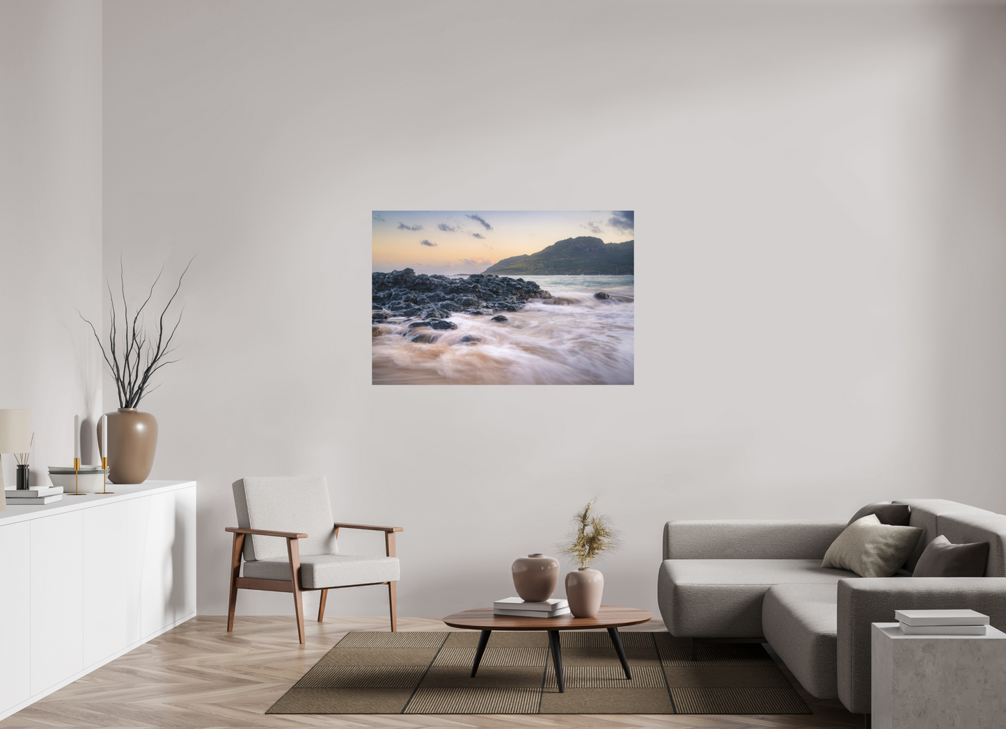 54 x 36″, Matte Photo Print on Fuji Crystal DP II Lihue Sunset