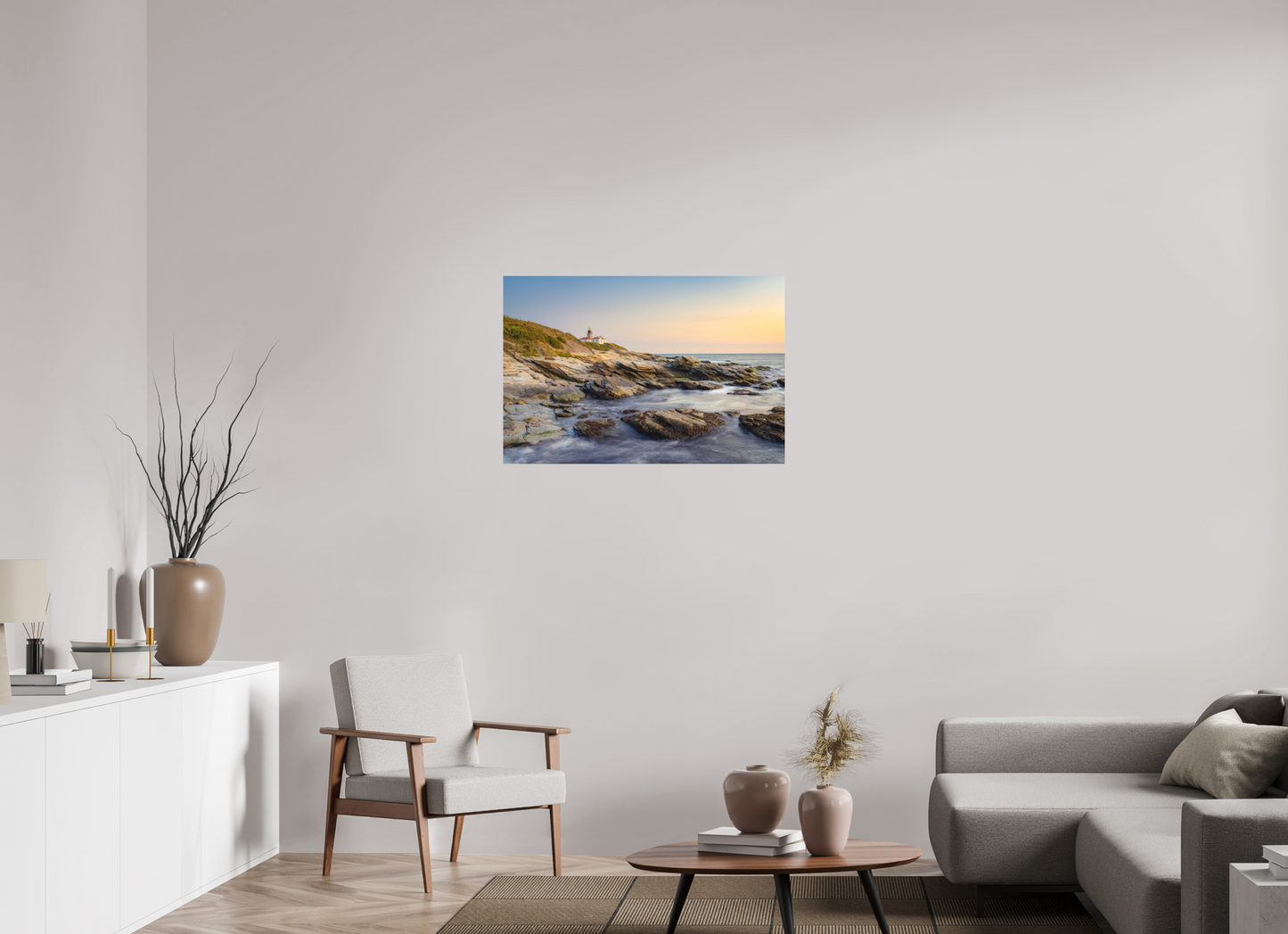 36 x 24″, Matte Photo Print on Fuji Crystal DP II Beavertail Lighthouse