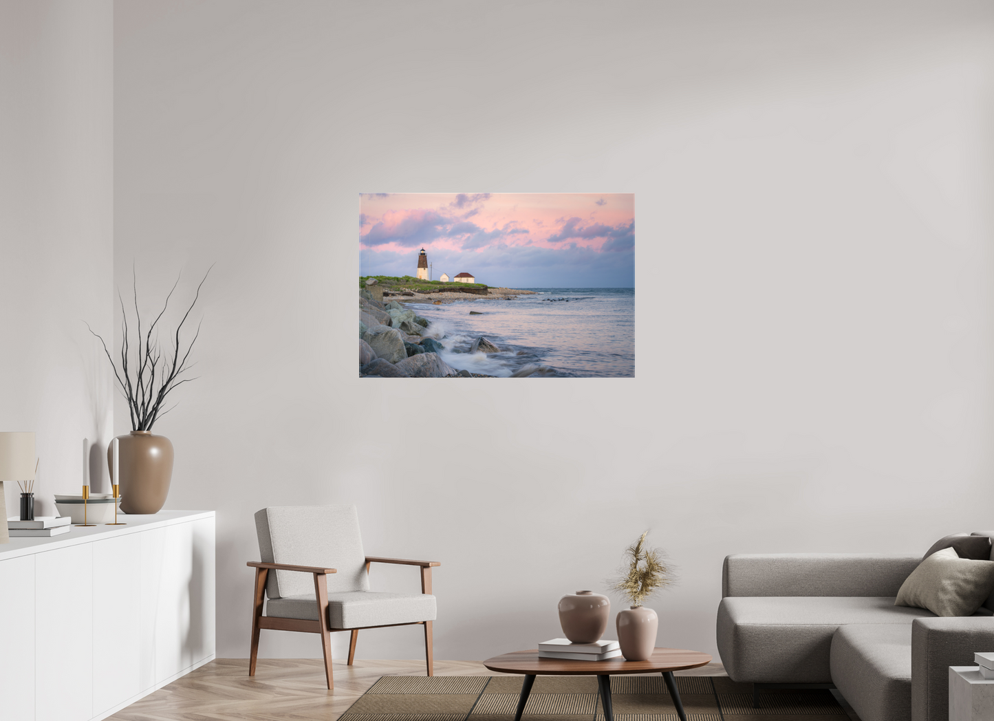 45 x 30″, Matte Canvas Print Quiet Sunset at Camp Cronin