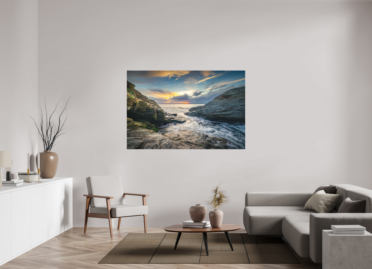 66 x 44″, Matte Photo Print on Fuji Crystal DP II Vanishing Sun