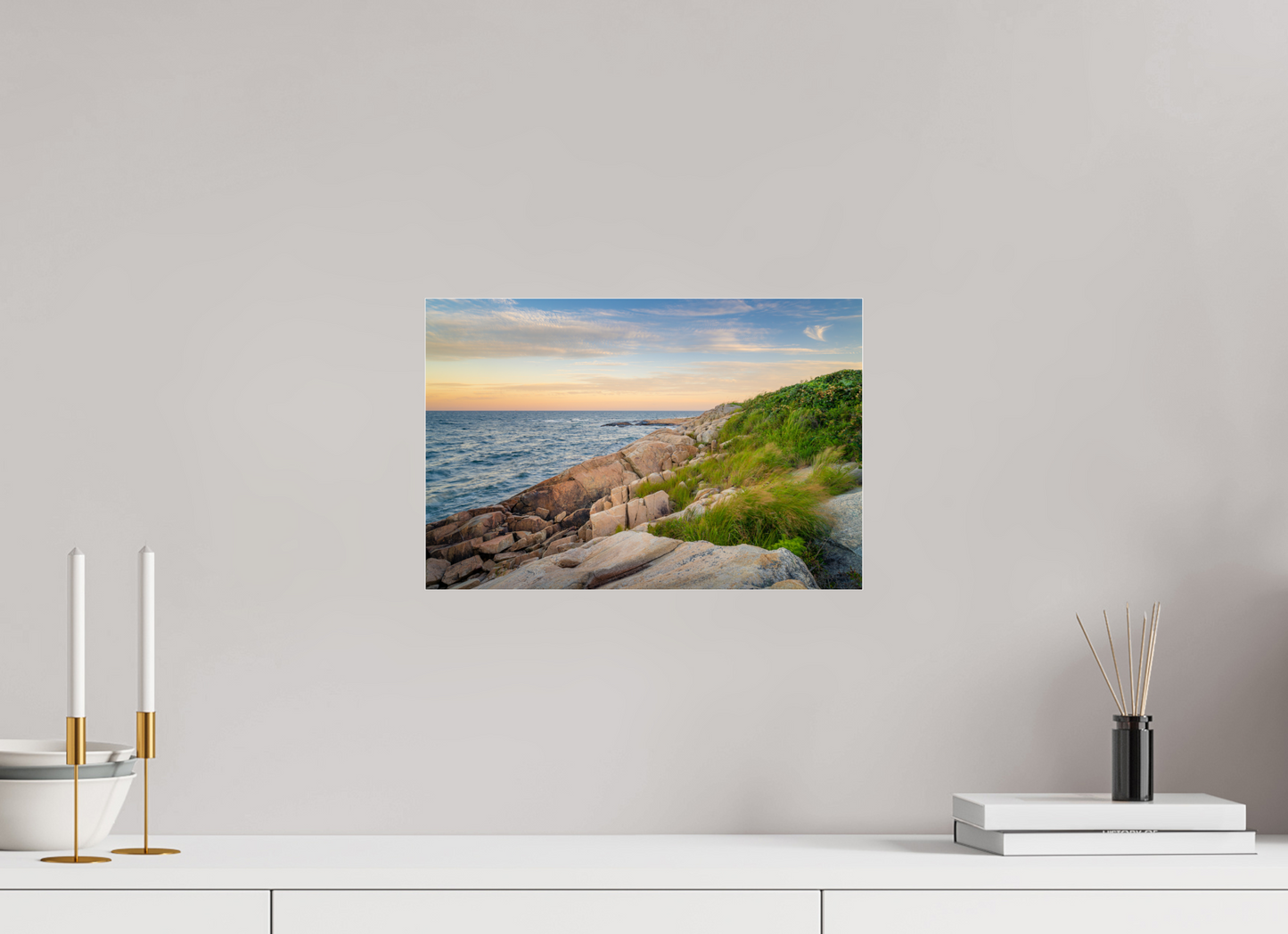 15 x 10″, Photo Print under Acrylic Glass Black Point before Sunset