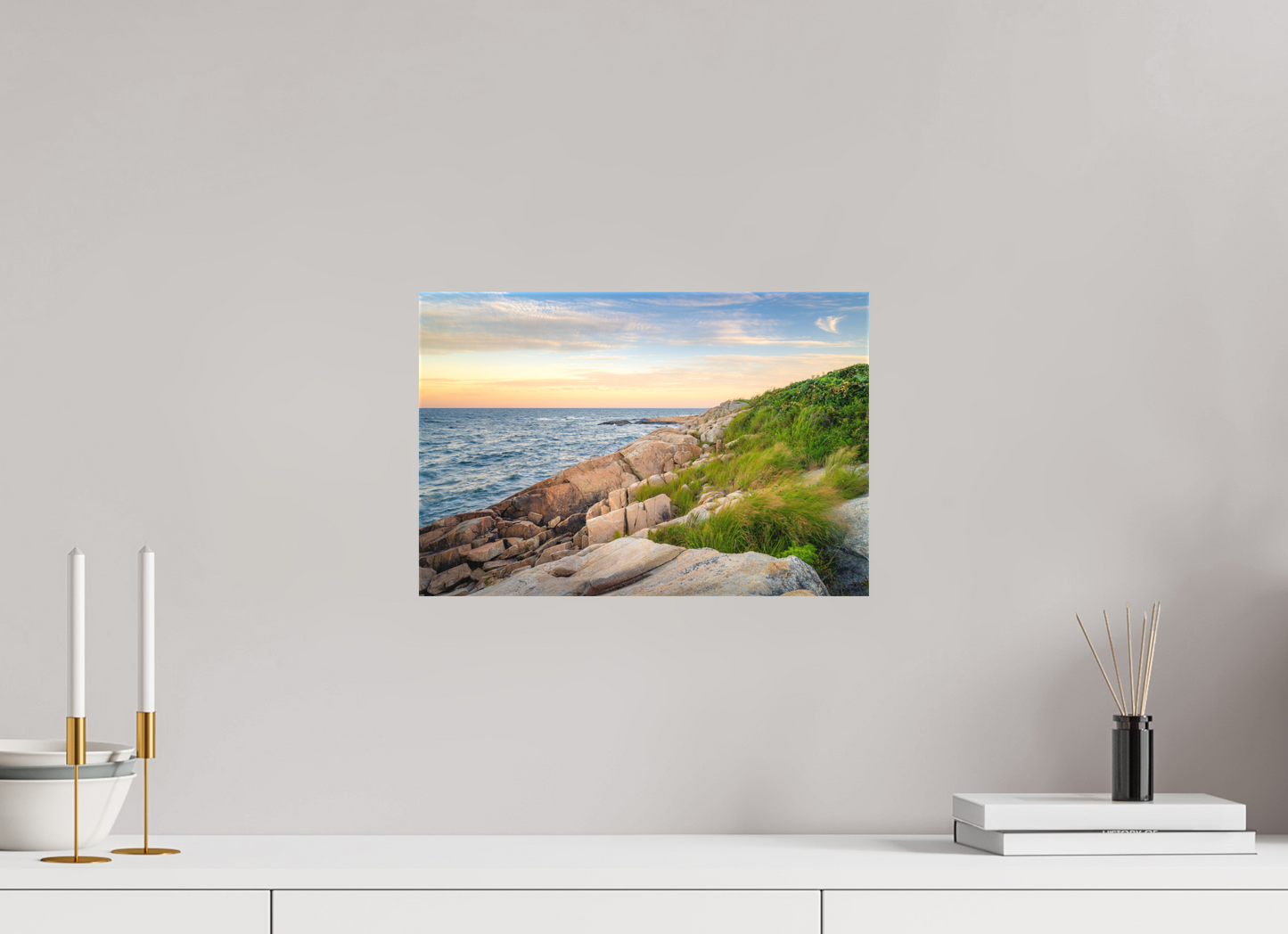 15 x 10″, Matte Canvas Print Black Point before Sunset