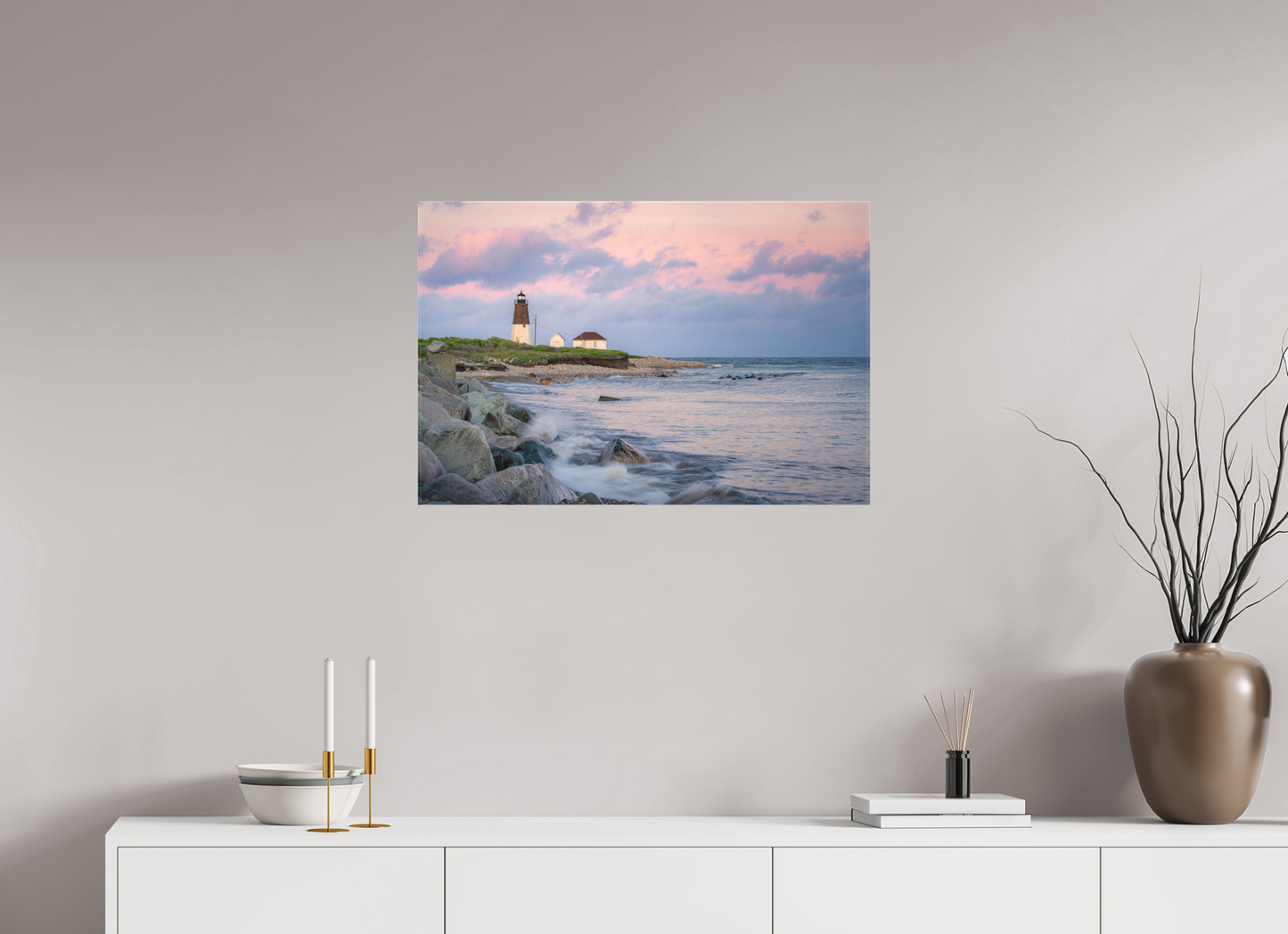 30 x 20″, Matte Canvas Print Quiet Sunset at Camp Cronin