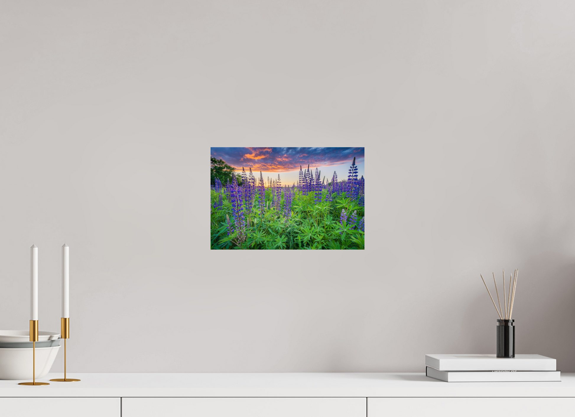 12 x 8″, Basic Photo Print on Fuji Crystal DP II Paper Lupine Sunset