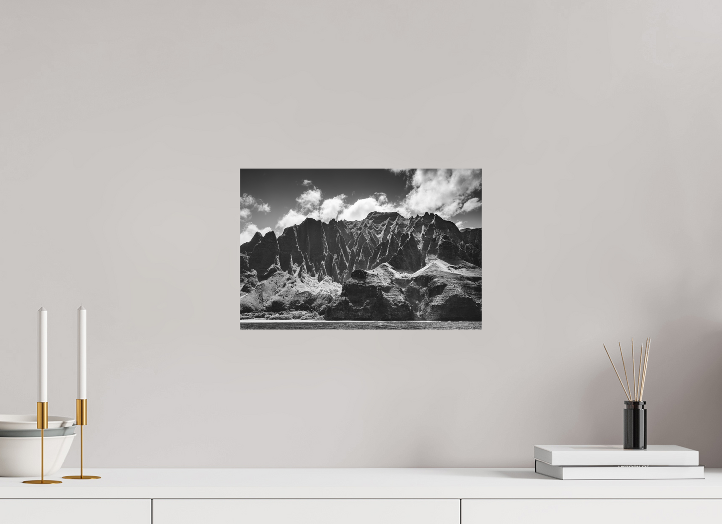 15 x 10″, Matte Photo Print on Fuji Crystal DP II Rugged Coastline Along the Napali Coast