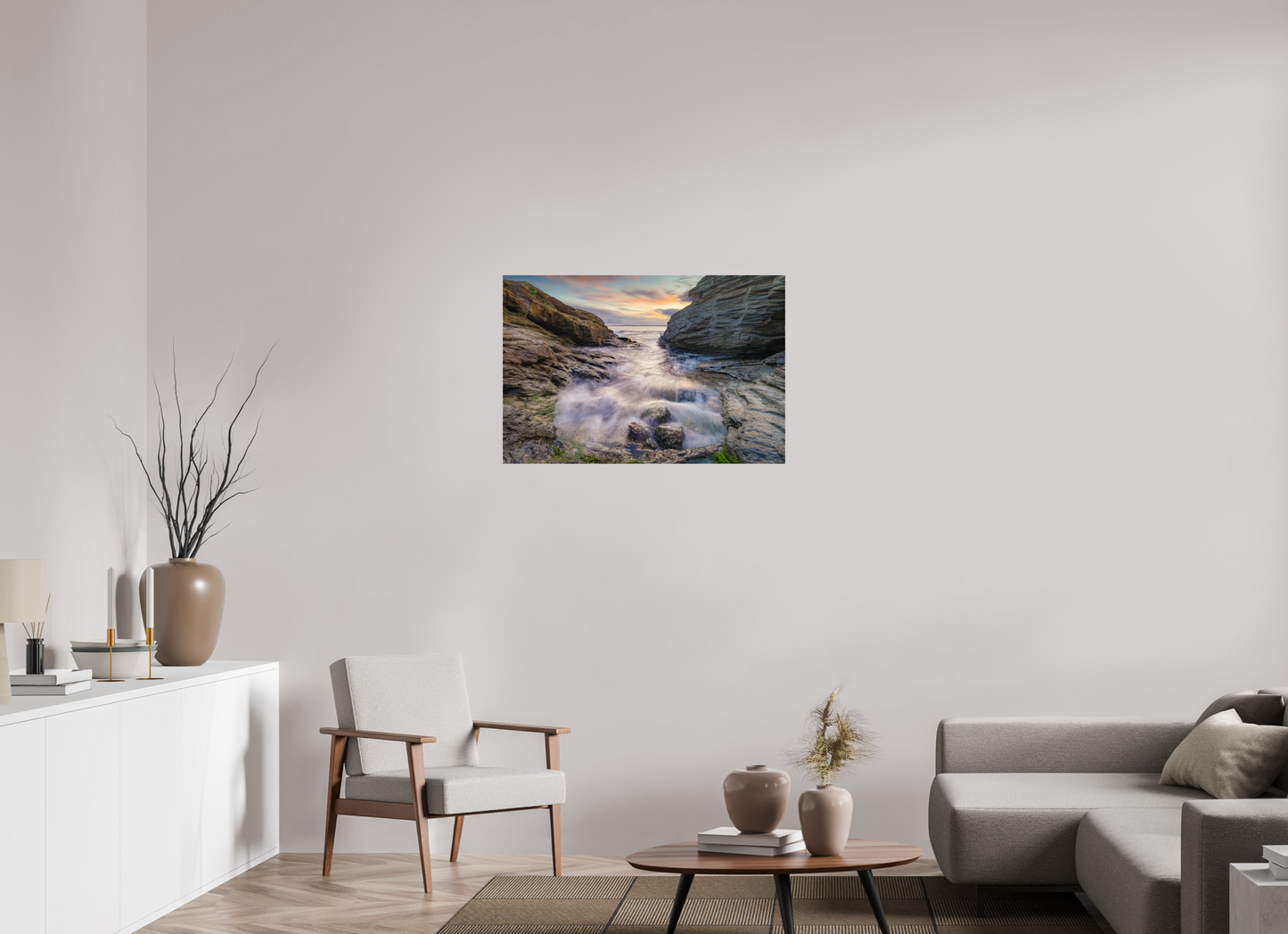 36 x 24″, Photo Print Under Acrylic Glass Waves Approaching