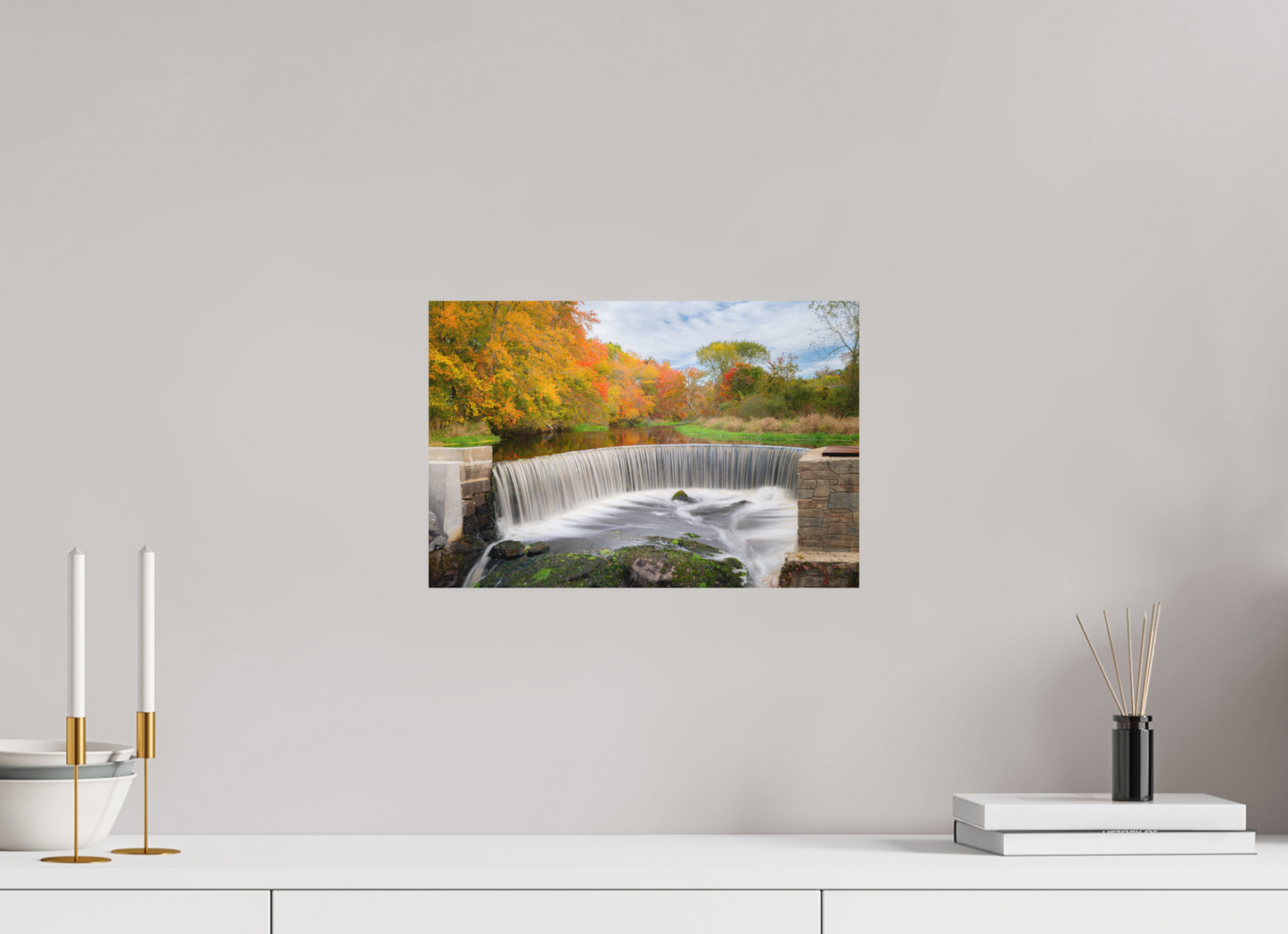 15 x 10″, Matte Photo Print on Fuji Crystal DP II Autumn at Horseshoe Falls