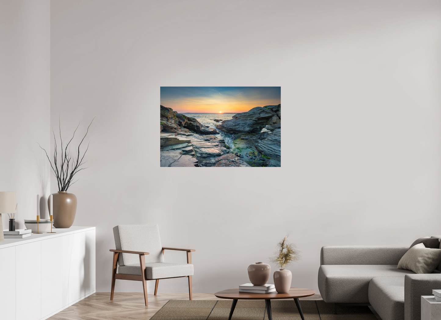 45 x 30″, Photo Print on Fujiflex High Gloss Sun on the Horizon