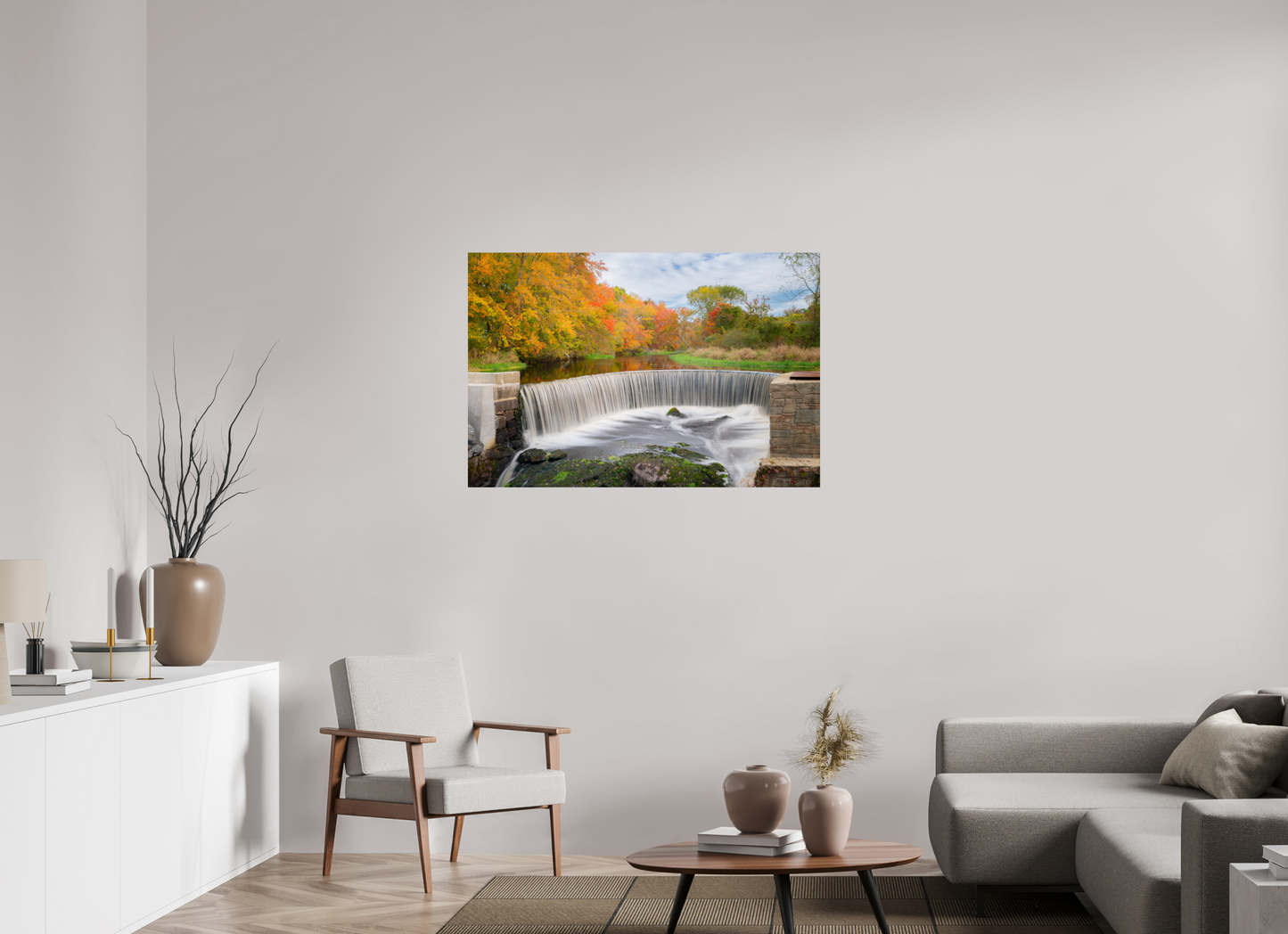 45 x 30″, Photo Print on Fujiflex High Gloss Autumn at Horseshoe Falls