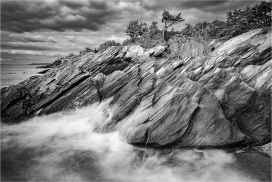 Main image Rough Seas Against Beavertail Cliffs