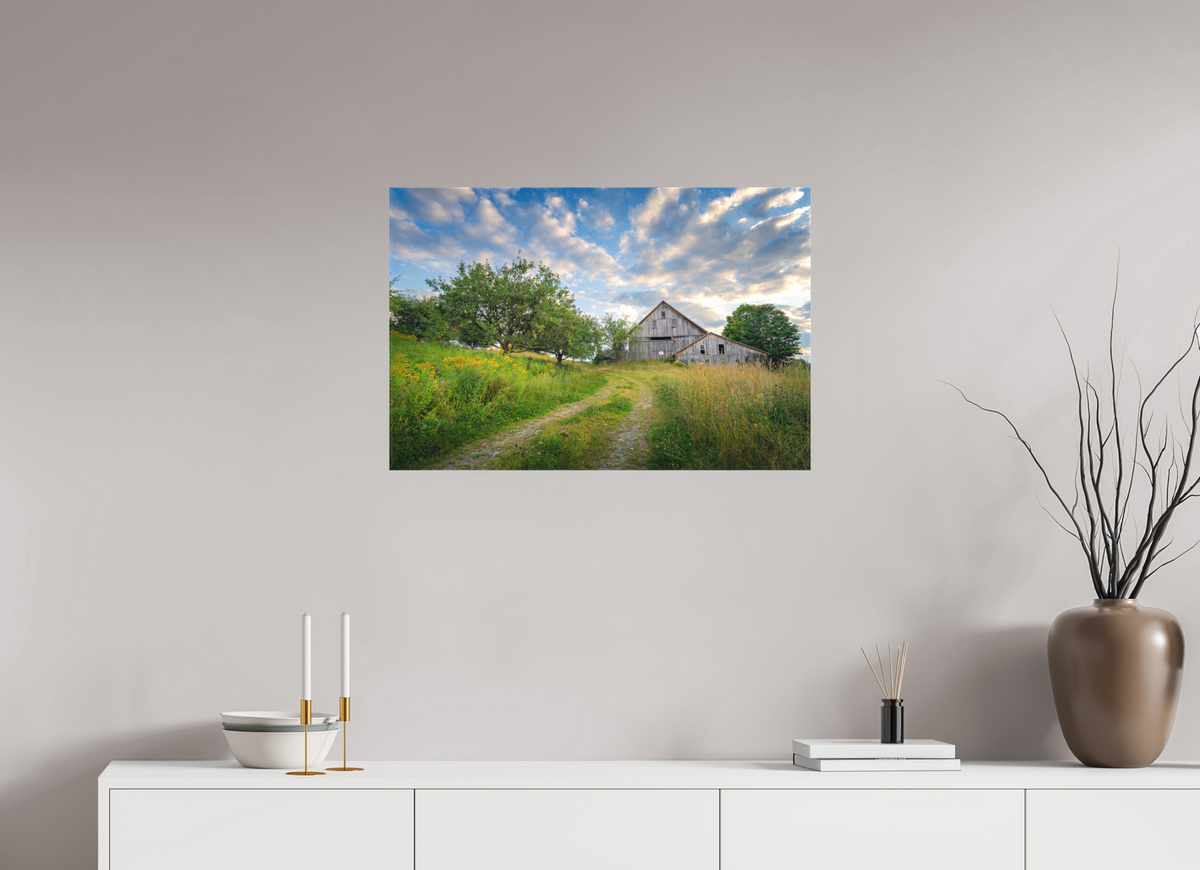 30 x 20″, Matte Canvas Print Countryside Barn