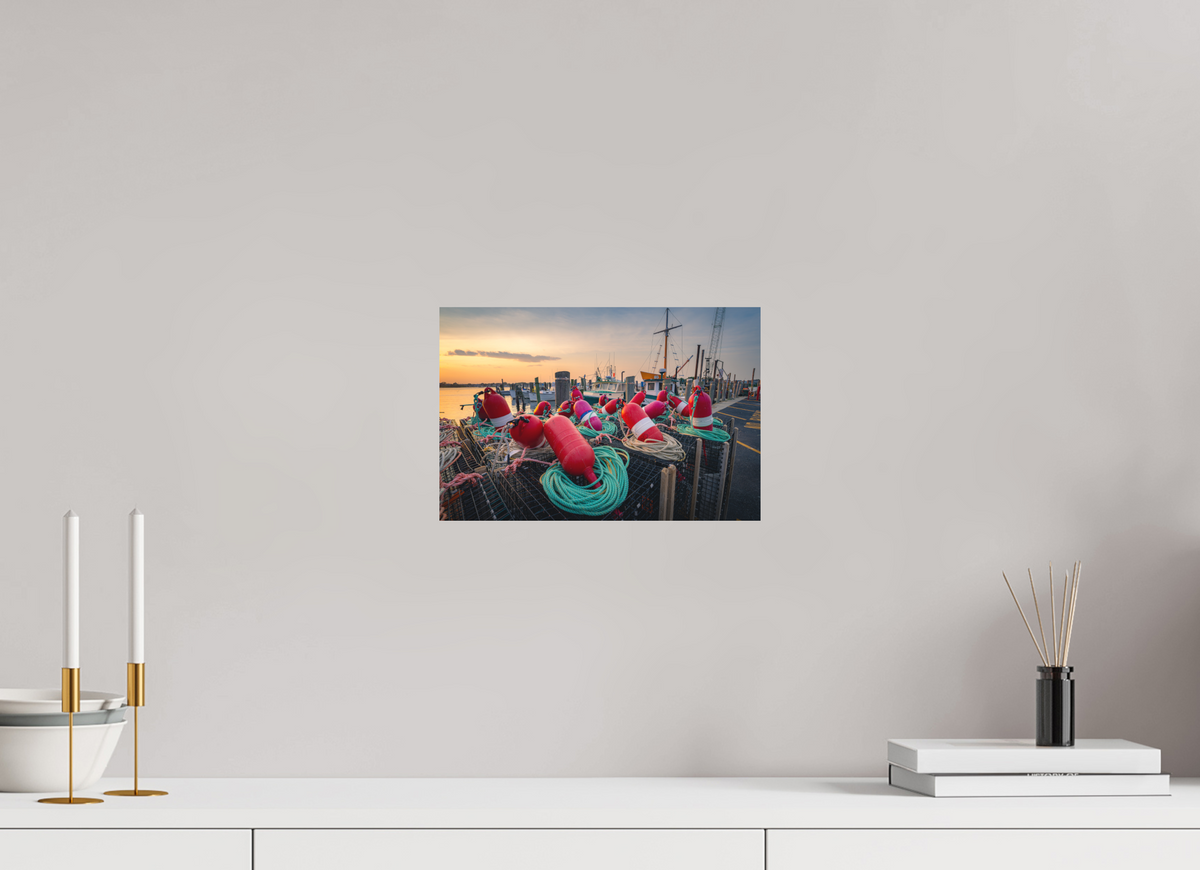 12 x 8″, Basic Matte Photo Print on Fuji Crystal DP II Paper Buoys, Boats, and Lobster Pots