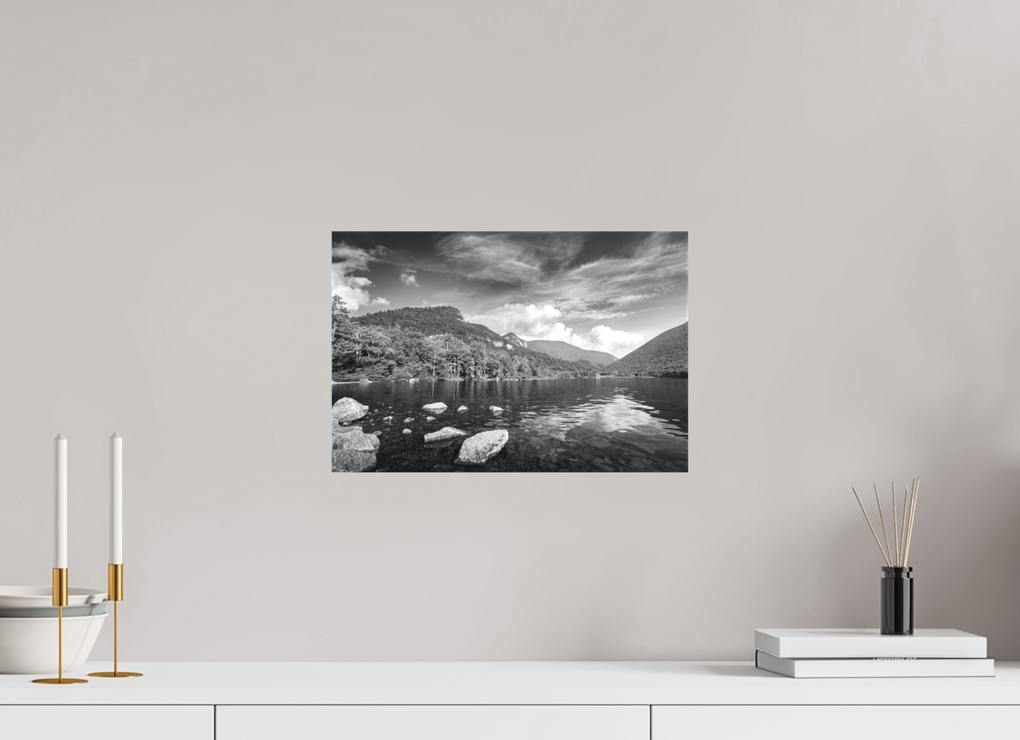 15 x 10″, Matte Canvas Print Overlooking Echo Lake
