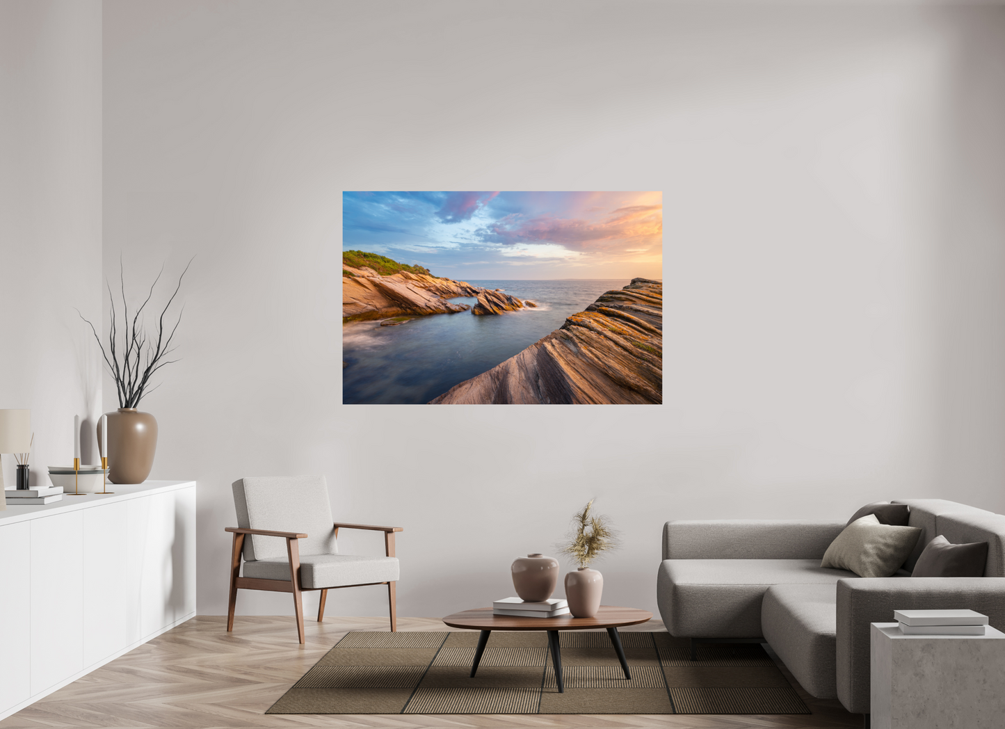 66 x 44″, Premium Metallic Effect Photo Print on Fuji Crystal Pearl Paper Favorite Spot at Beavertail