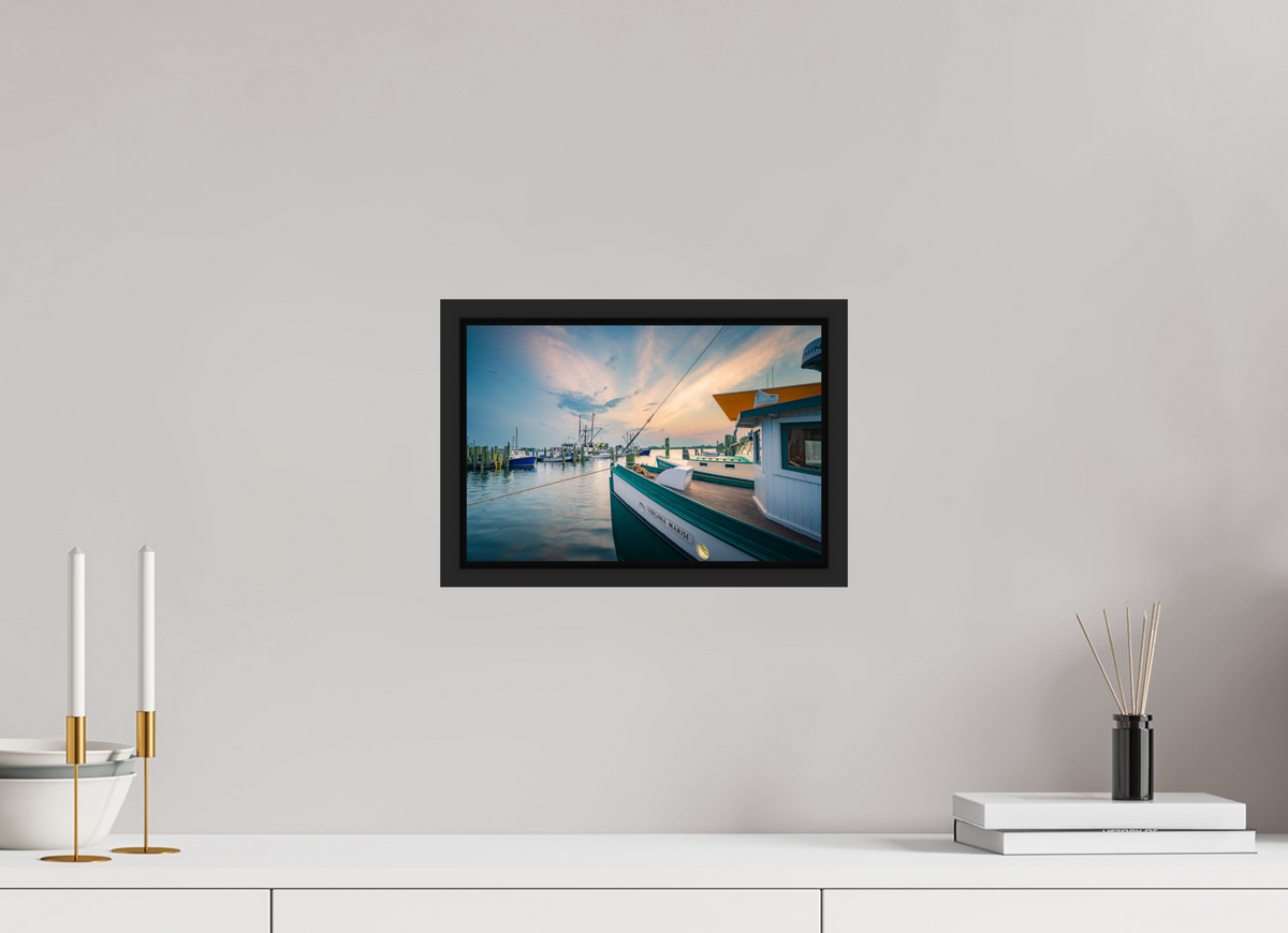 12 x 8″, Premium Photo Print under Acrylic Glass with Black Wood Floater Frame Virginia Marisse