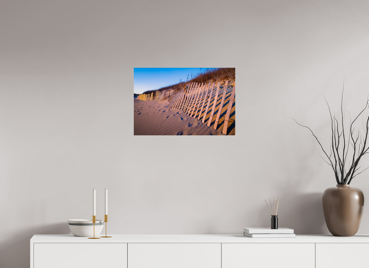 24 x 16″, Photo Print on Fuji Crystal DP II Sunset Glow on Sand Hill Cove Dunes