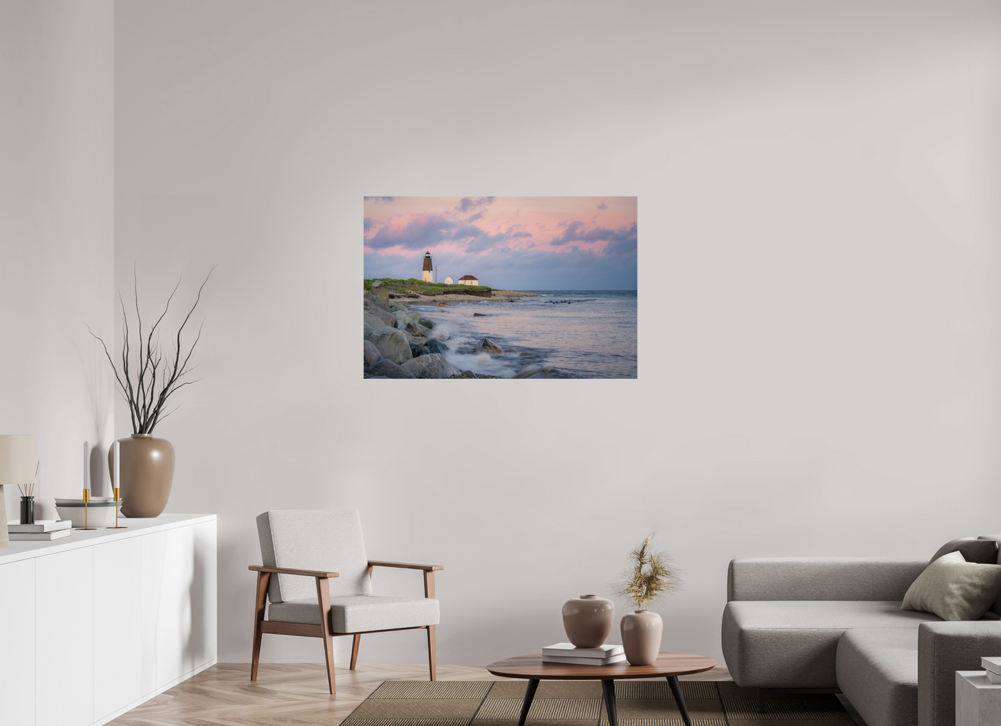 45 x 30″, Premium Photo Print on Fujiflex High Gloss Paper Quiet Sunset at Camp Cronin