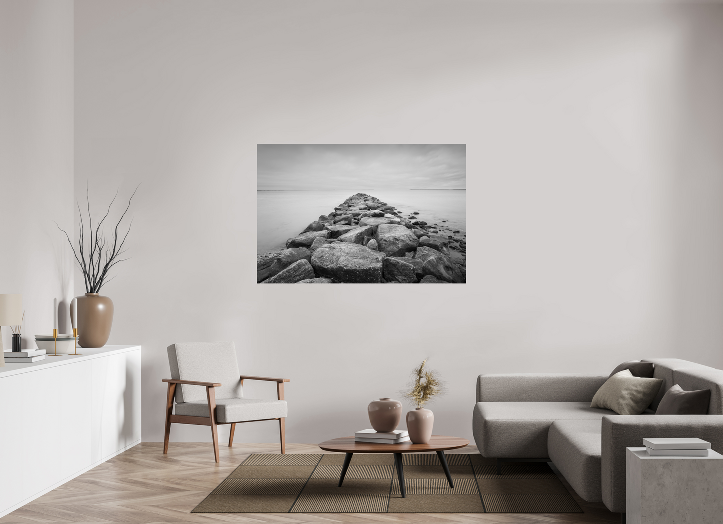 60 x 40″, Photo Print on Fuji Crystal DP II Sand Hill Cove Rocks