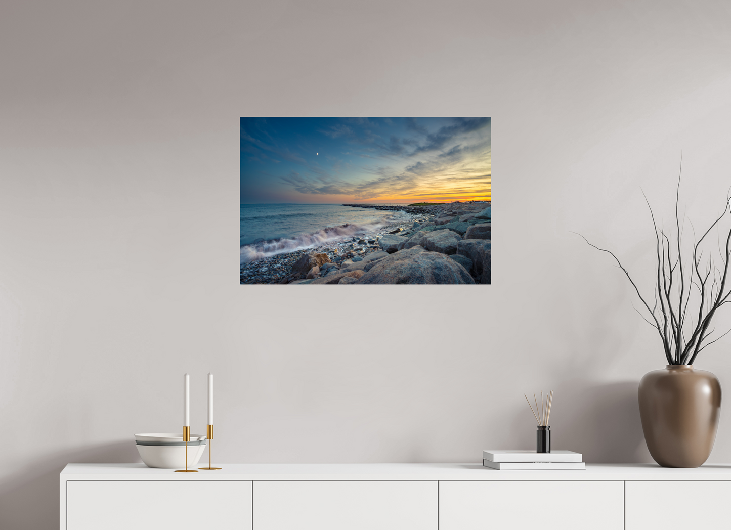 30 x 20″, Metallic Photo Print on Fuji Crystal Pearl Sunset at Camp Cronin