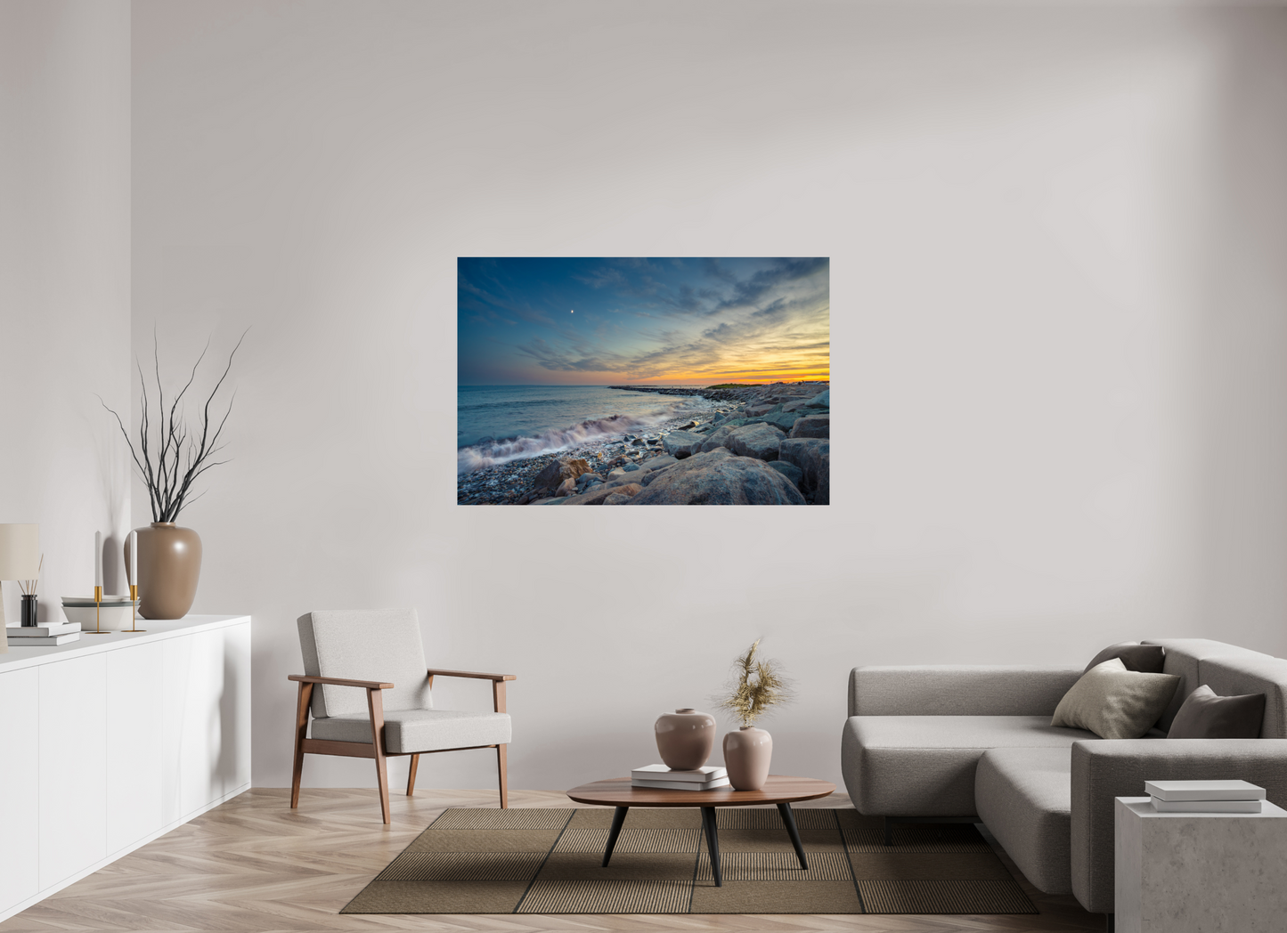 60 x 40″, Metallic Photo Print on Fuji Crystal Pearl Sunset at Camp Cronin