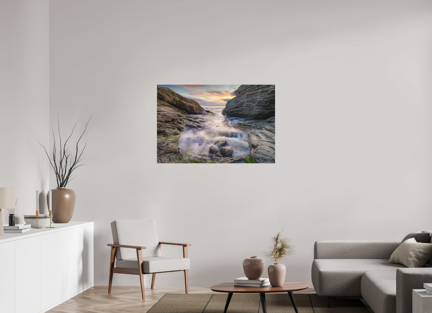 45 x 30″, Matte Photo Print on Fuji Crystal DP II Waves Approaching