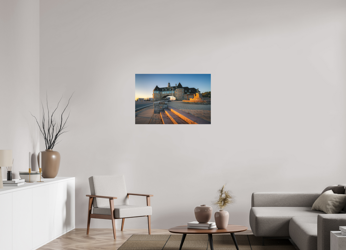 36 x 24″, Basic Matte Photo Print on Fuji Crystal DP II Paper Golden Sunrise at The Towers