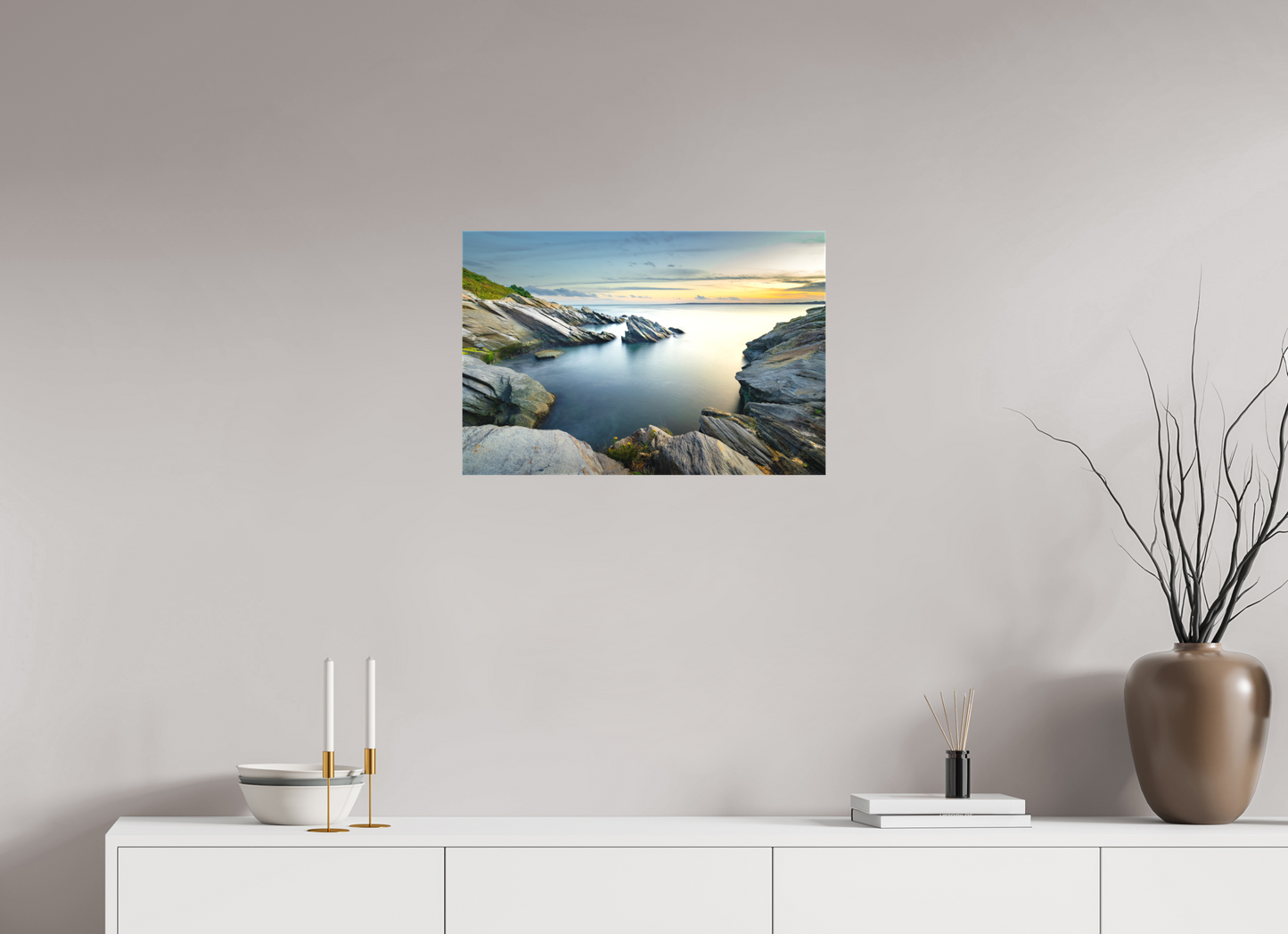 24 x 16″, Matte Canvas Print Sunset and Solitude
