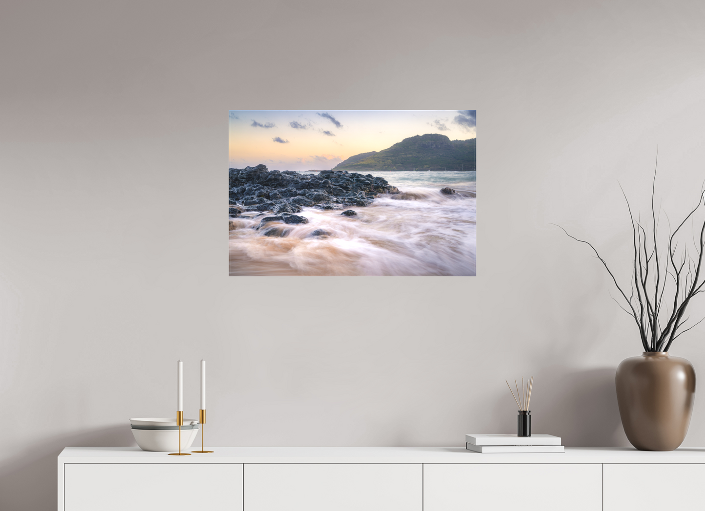 30 x 20″, Matte Canvas Print Lihue Sunset