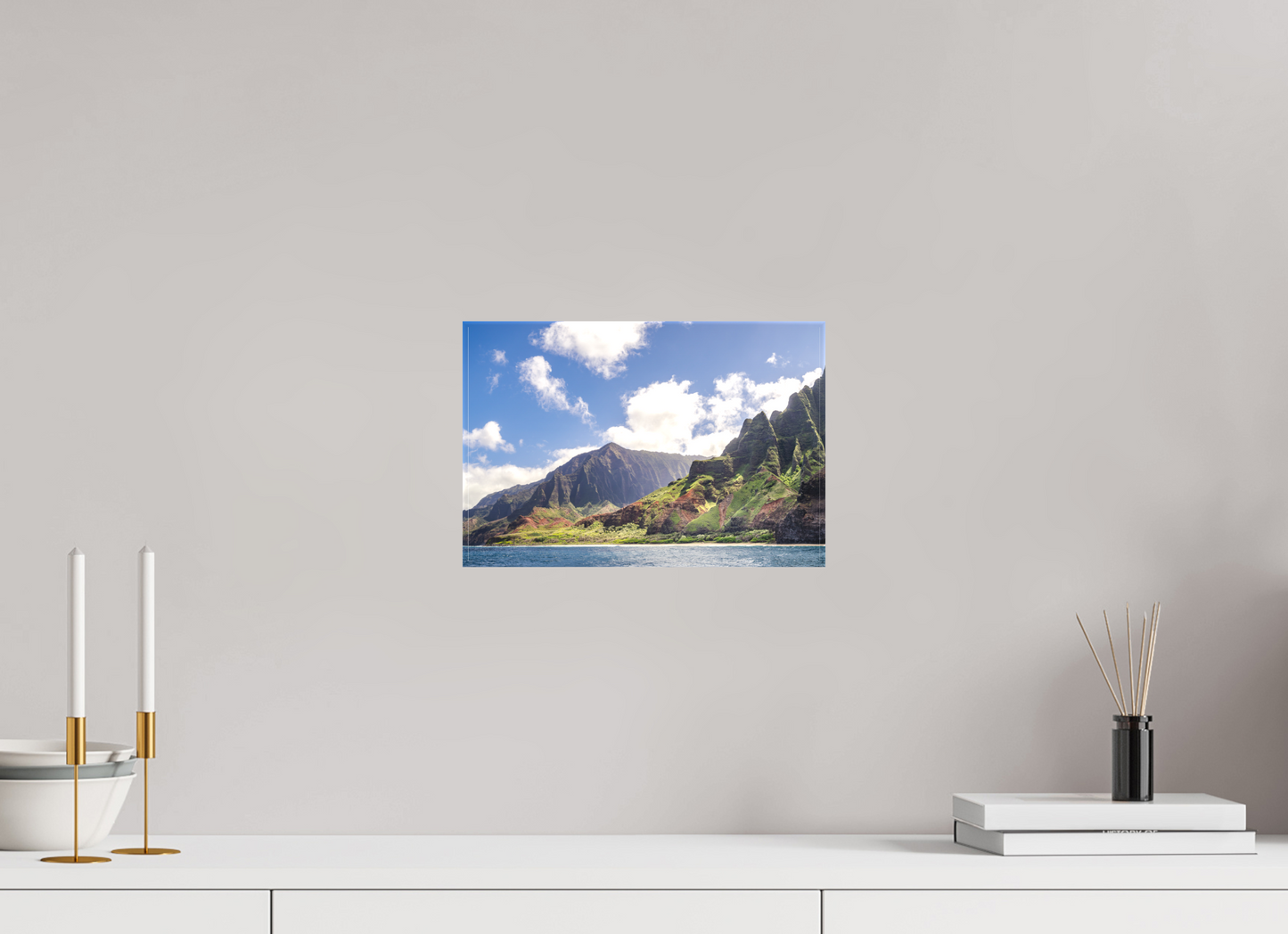 12 x 8″, Matte Canvas Print The Napali Coast
