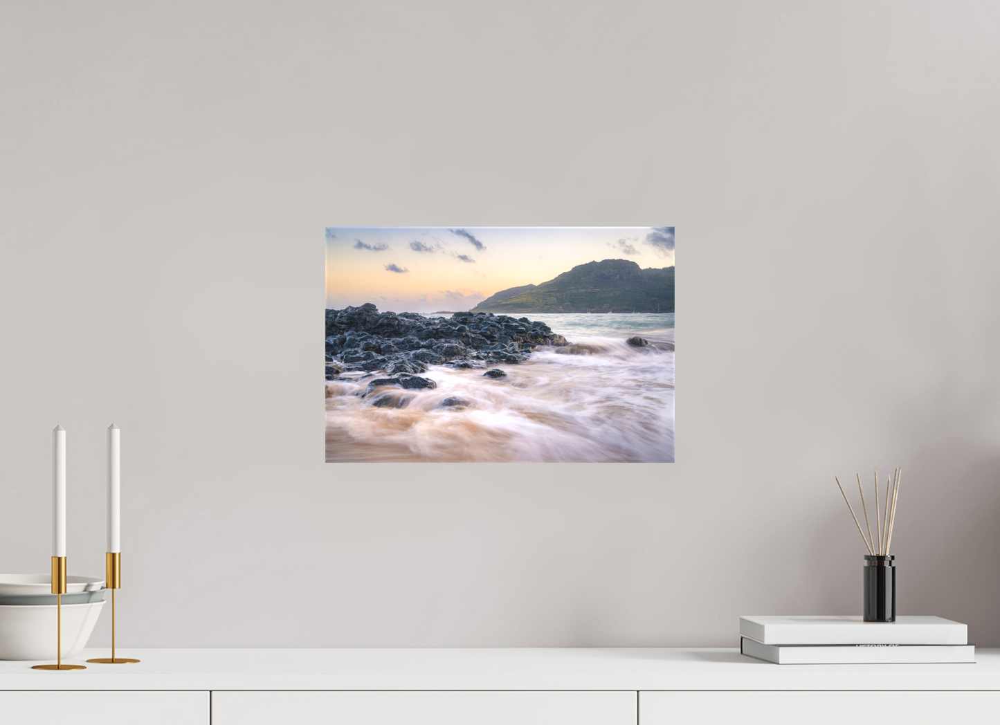 15 x 10″, Matte Canvas Print Lihue Sunset