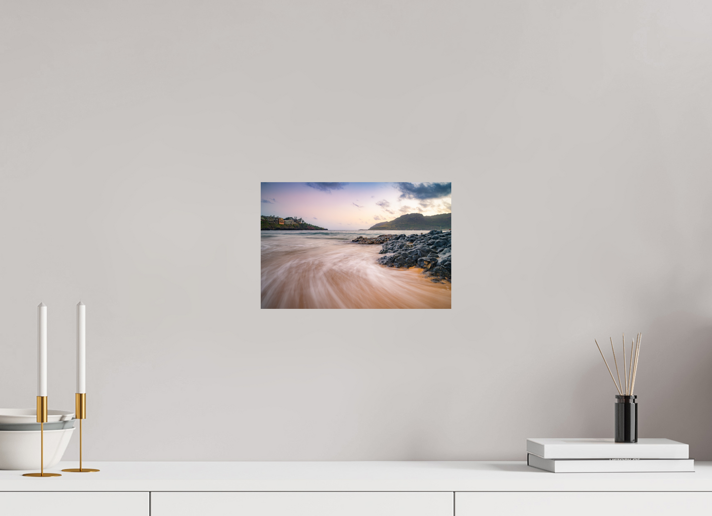 12 x 8″, Metallic Photo Print on Fuji Crystal Pearl Waves Retreating